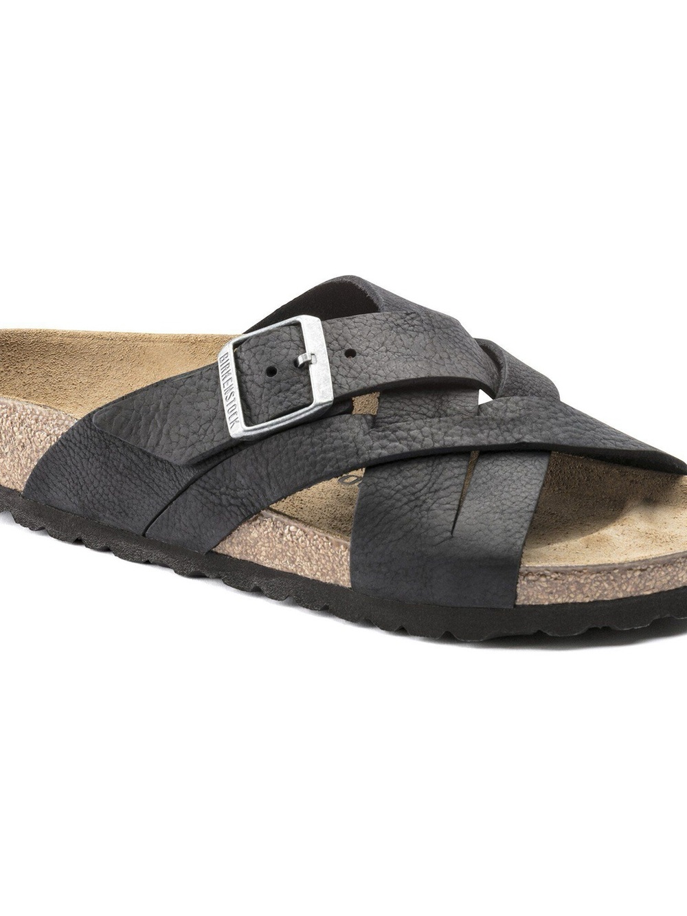 Birkenstock Lugano Sandals in Black and Cork - Picture 5 of 12